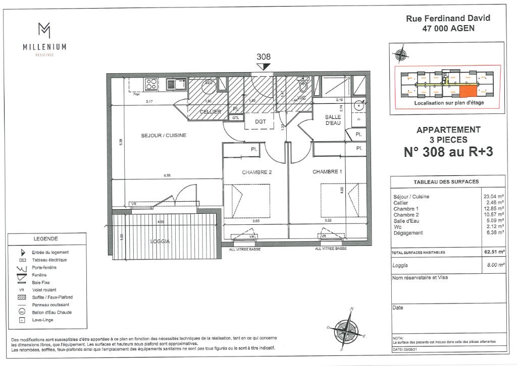 Vente Appartement à Agen 3 pièces