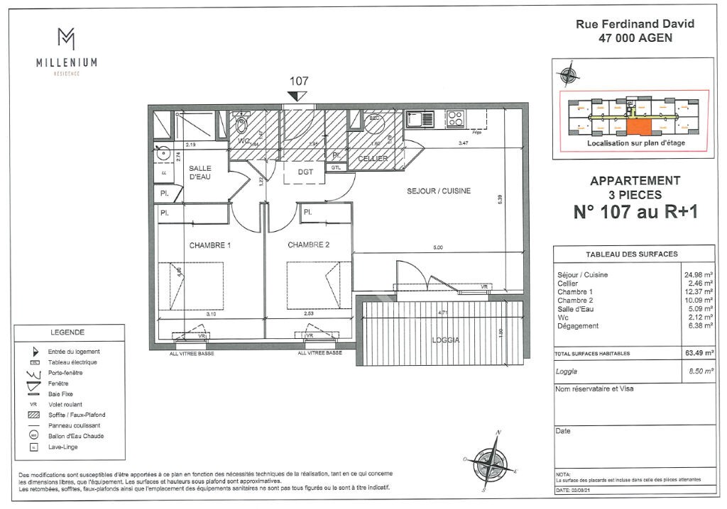 Vente Appartement à Agen 3 pièces