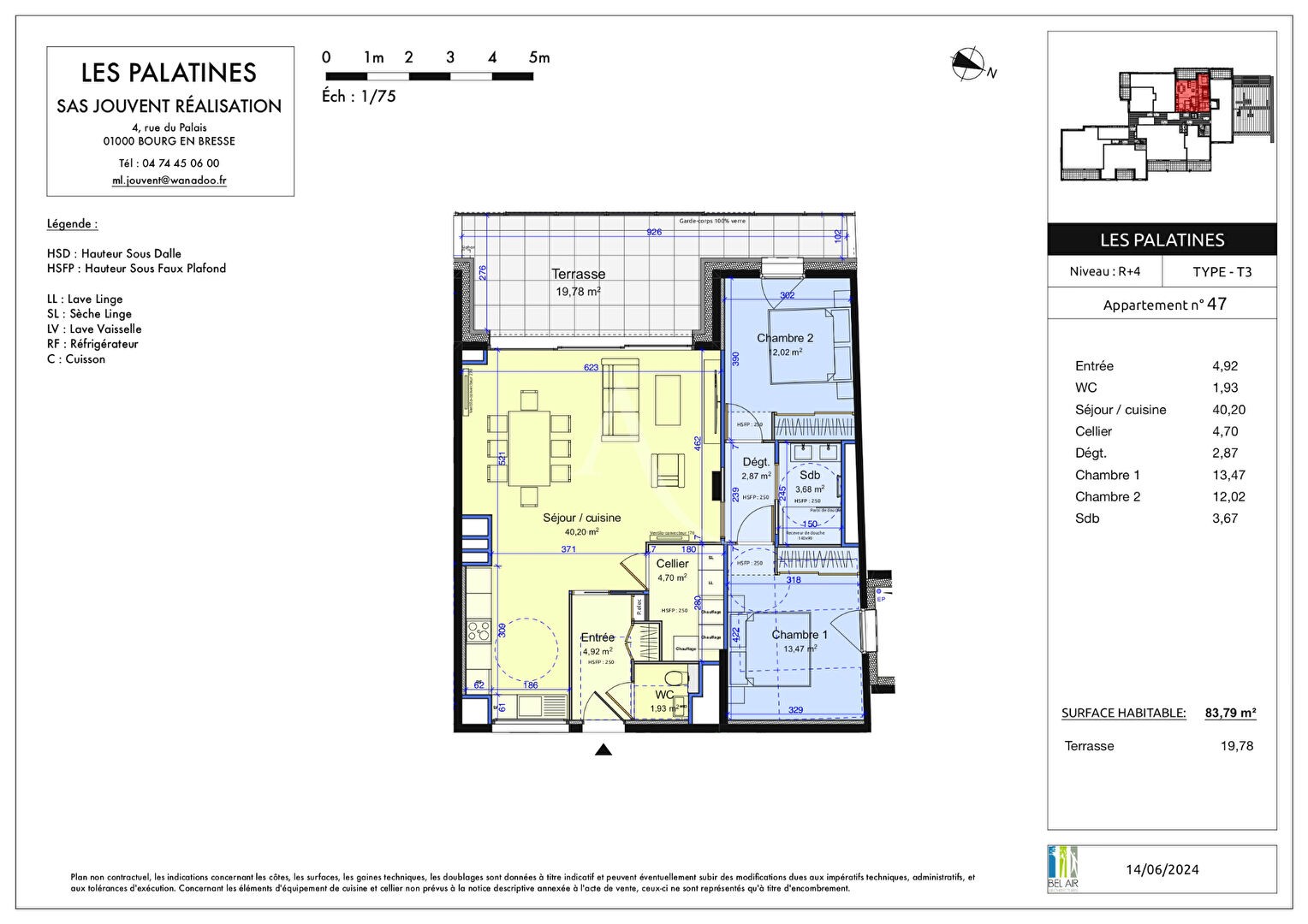 Vente Appartement à Bourg-en-Bresse 3 pièces