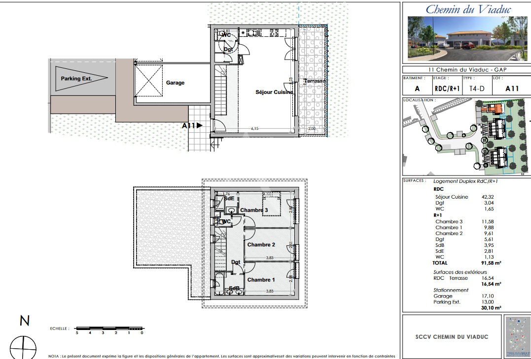 Location Appartement à Gap 4 pièces