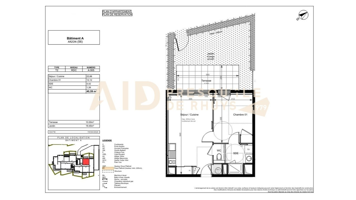 Vente Appartement à Arzon 2 pièces