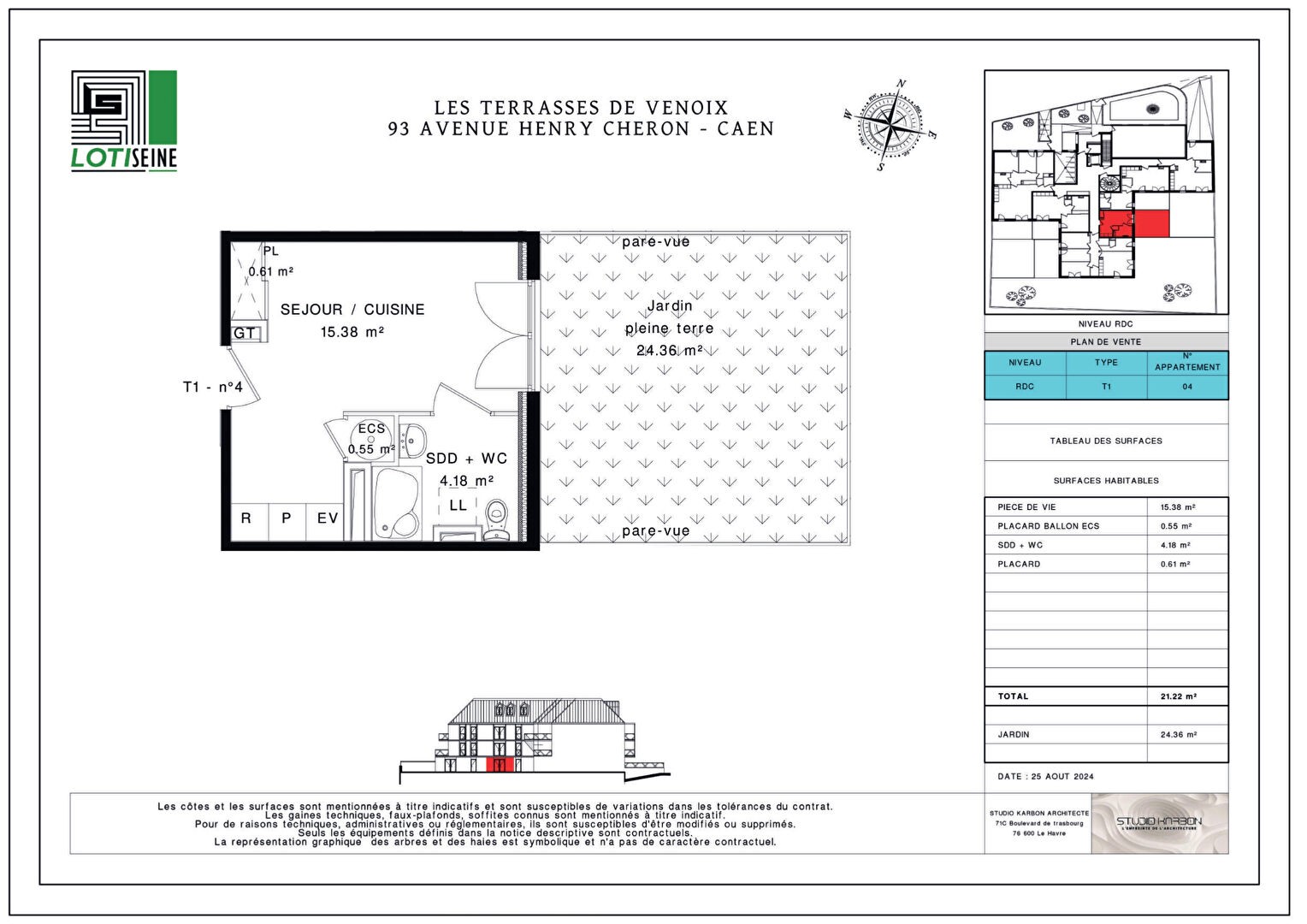 Vente Appartement à Caen 1 pièce