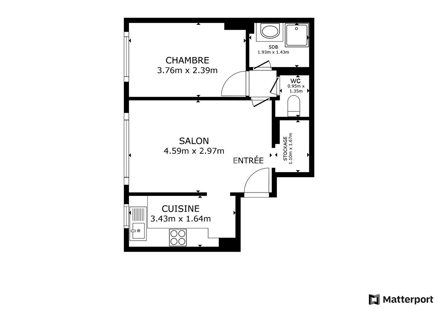 Vente Appartement à Paris Batignolles-Monceaux 17e arrondissement 2 pièces