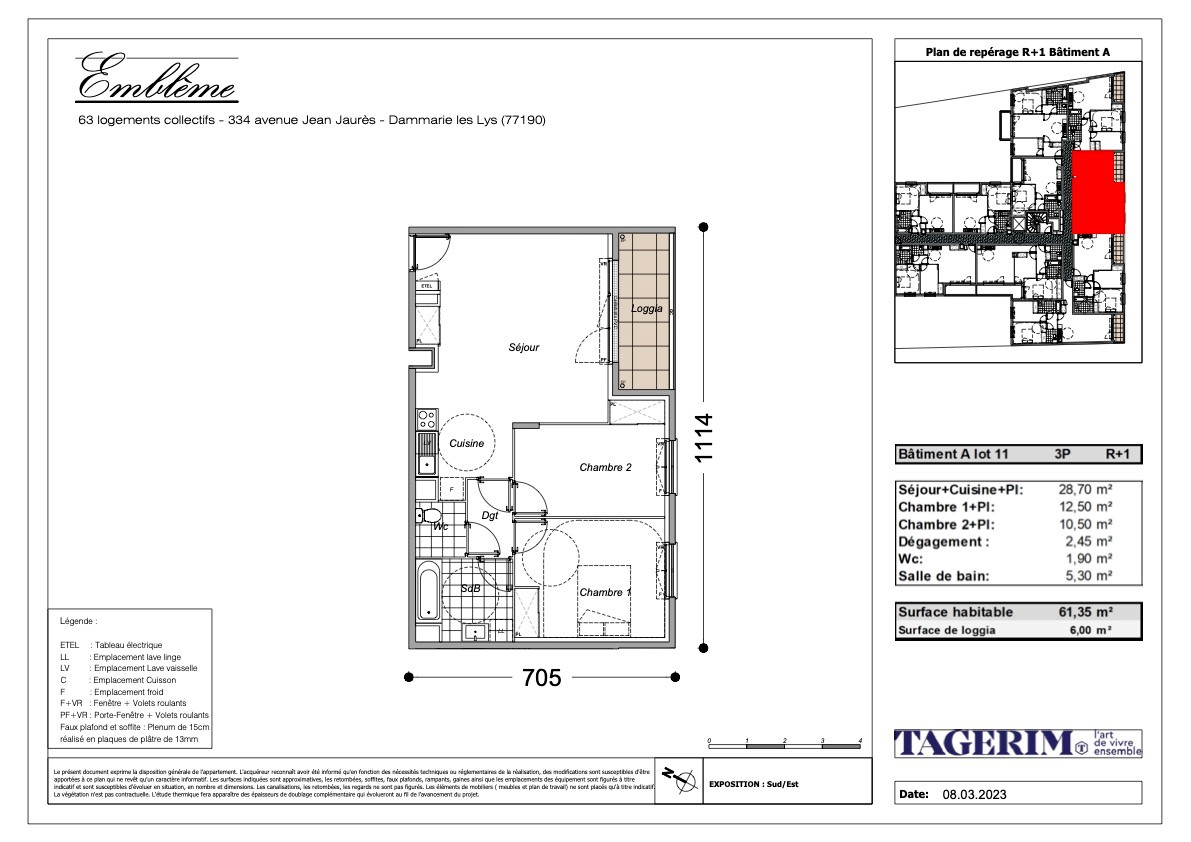 Vente Appartement à Dammarie-les-Lys 3 pièces