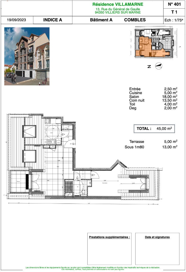 Vente Appartement à Villiers-sur-Marne 2 pièces