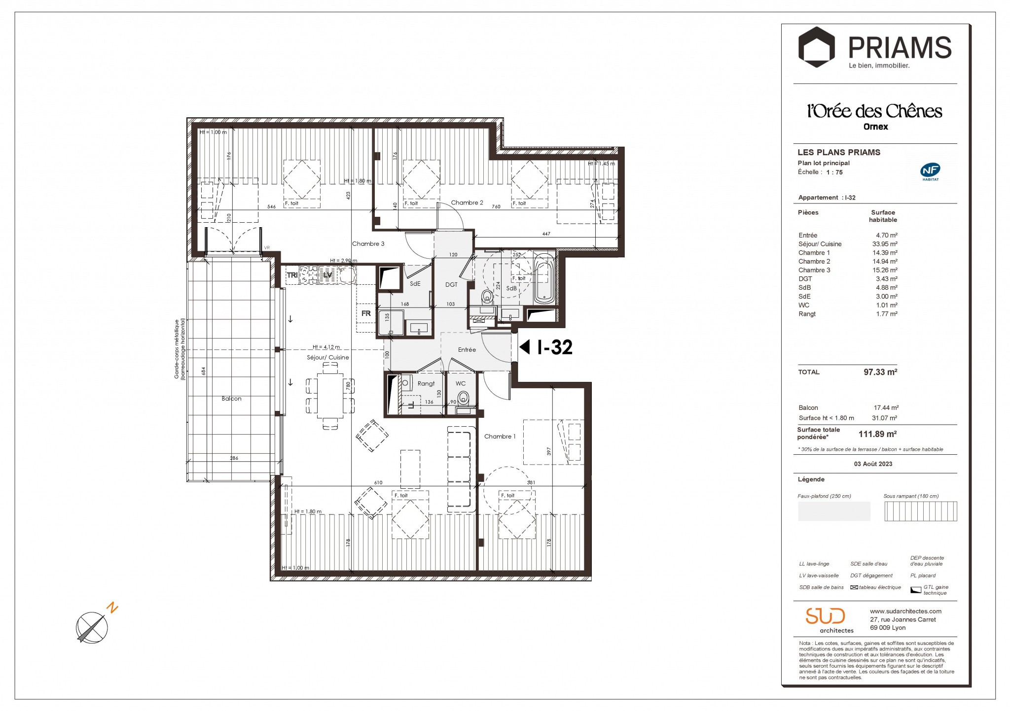 Vente Appartement à Ornex 4 pièces