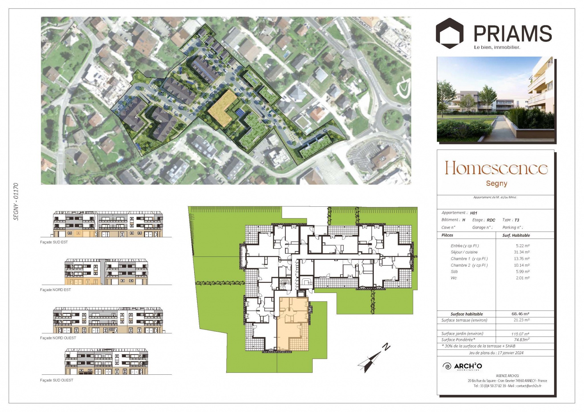 Vente Appartement à Ségny 3 pièces