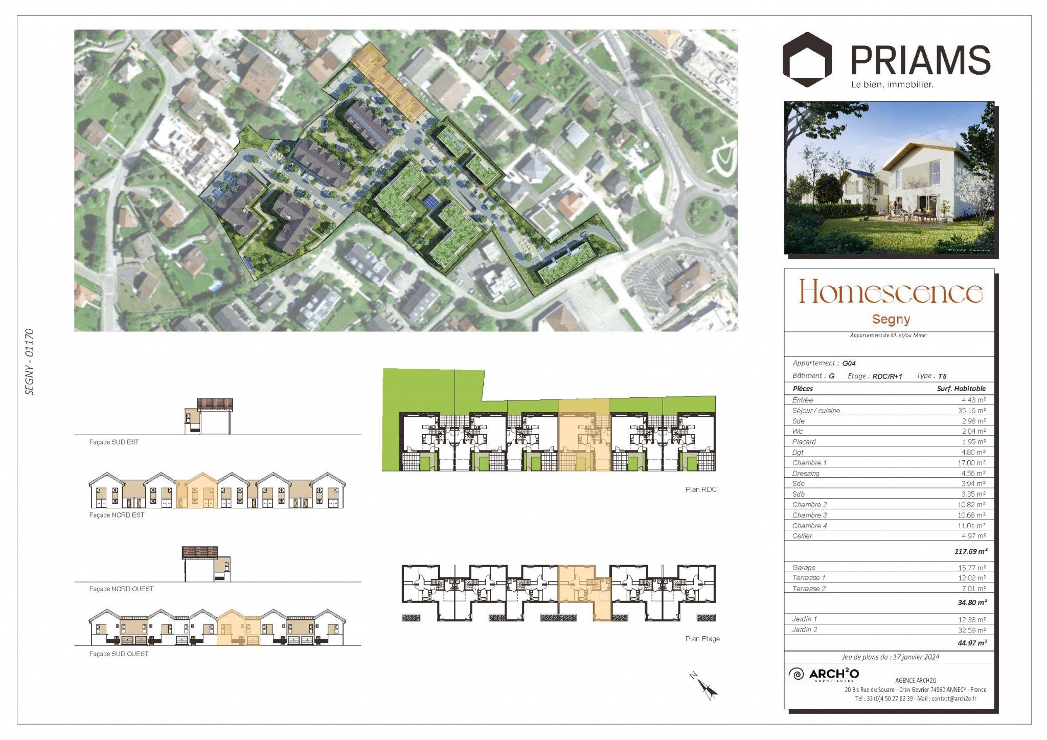 Vente Appartement à Ségny 5 pièces