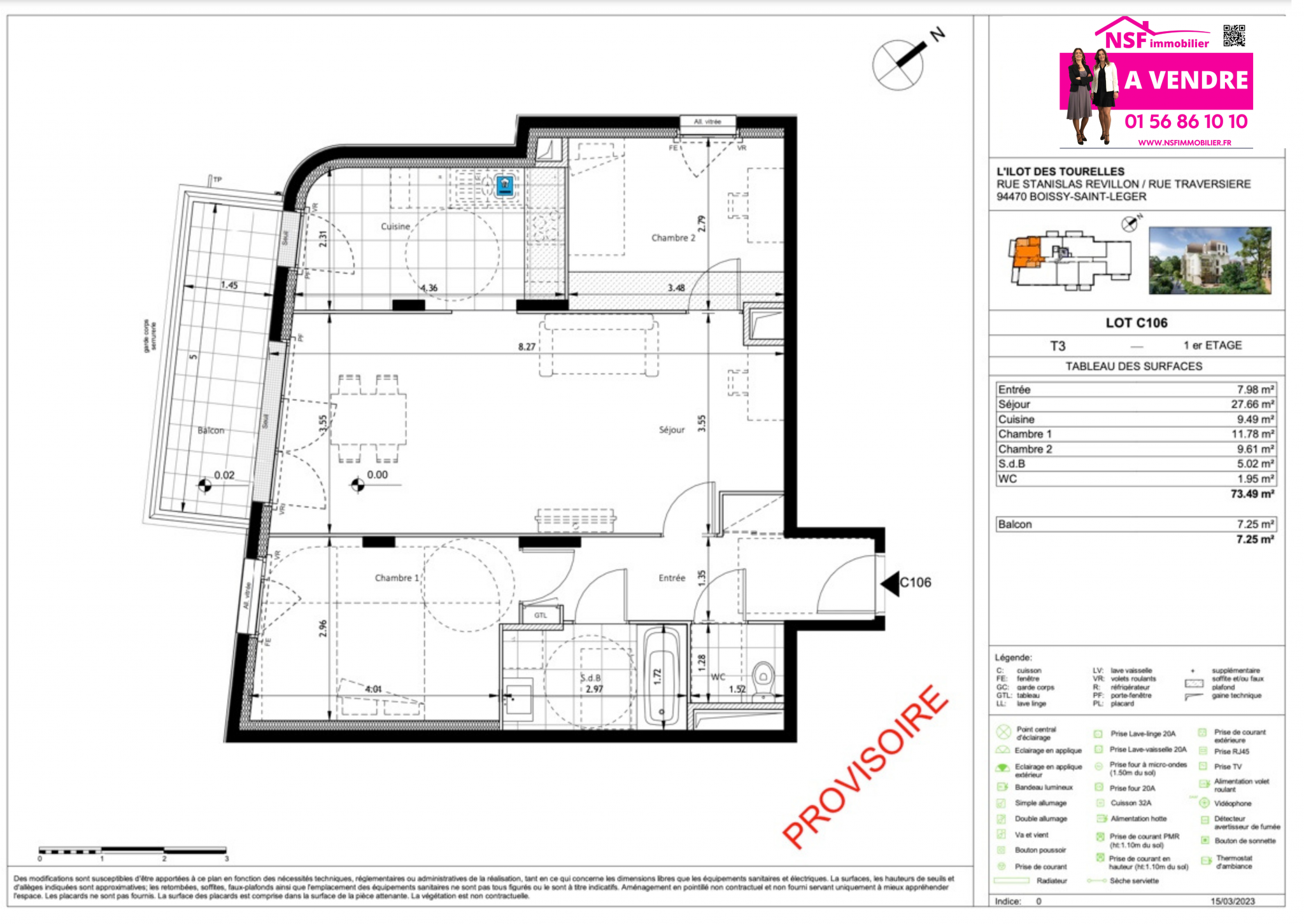 Vente Appartement à Boissy-Saint-Léger 3 pièces