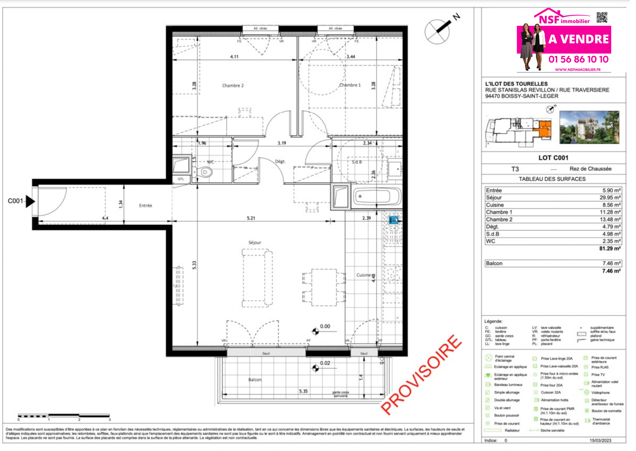 Vente Appartement à Boissy-Saint-Léger 3 pièces