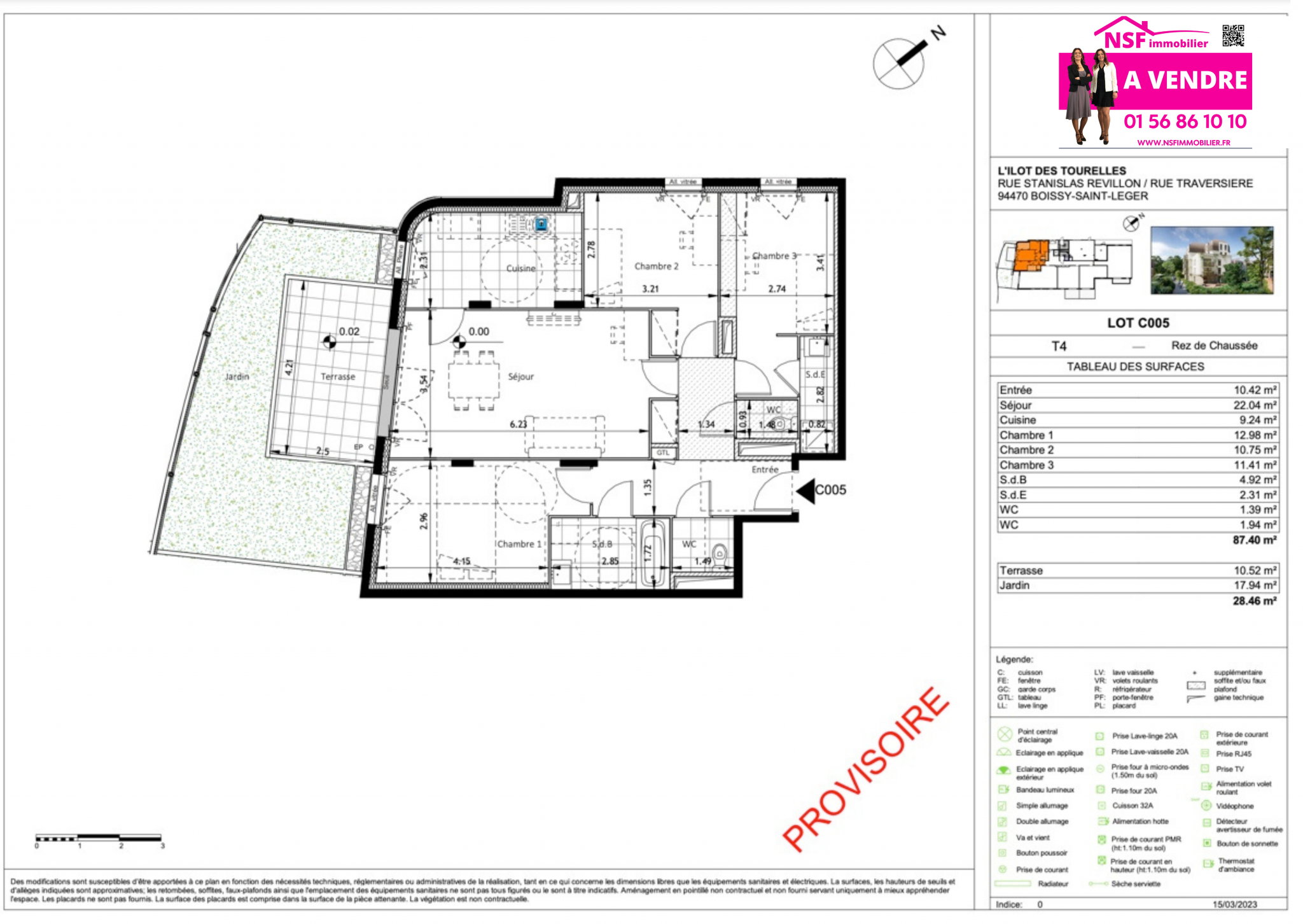 Vente Appartement à Boissy-Saint-Léger 3 pièces