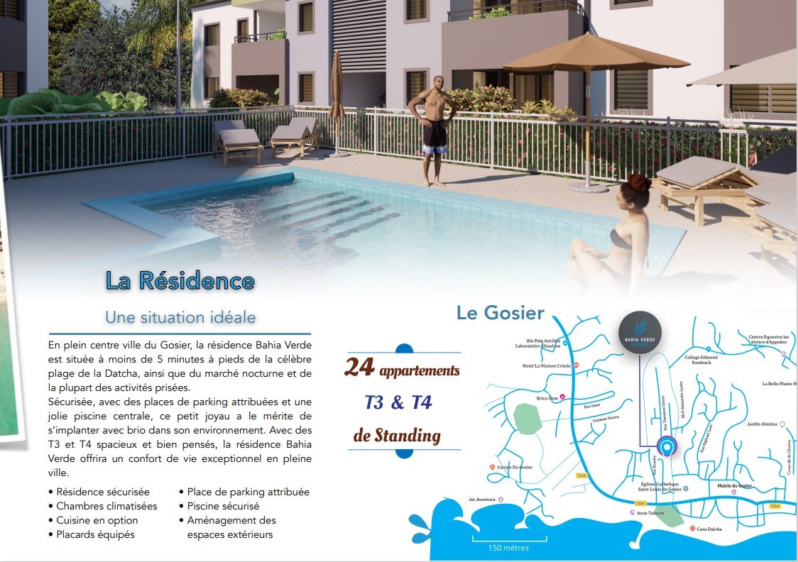 Vente Appartement à le Gosier 3 pièces