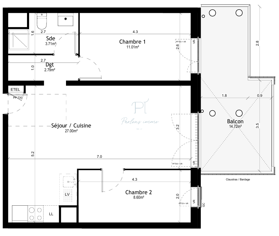 Vente Appartement à Vigneux-sur-Seine 3 pièces