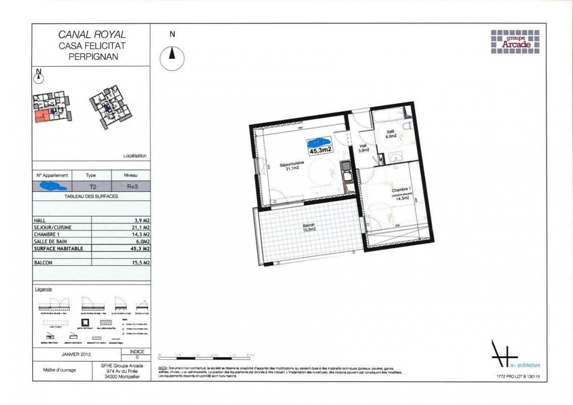 Location Appartement à Perpignan 2 pièces