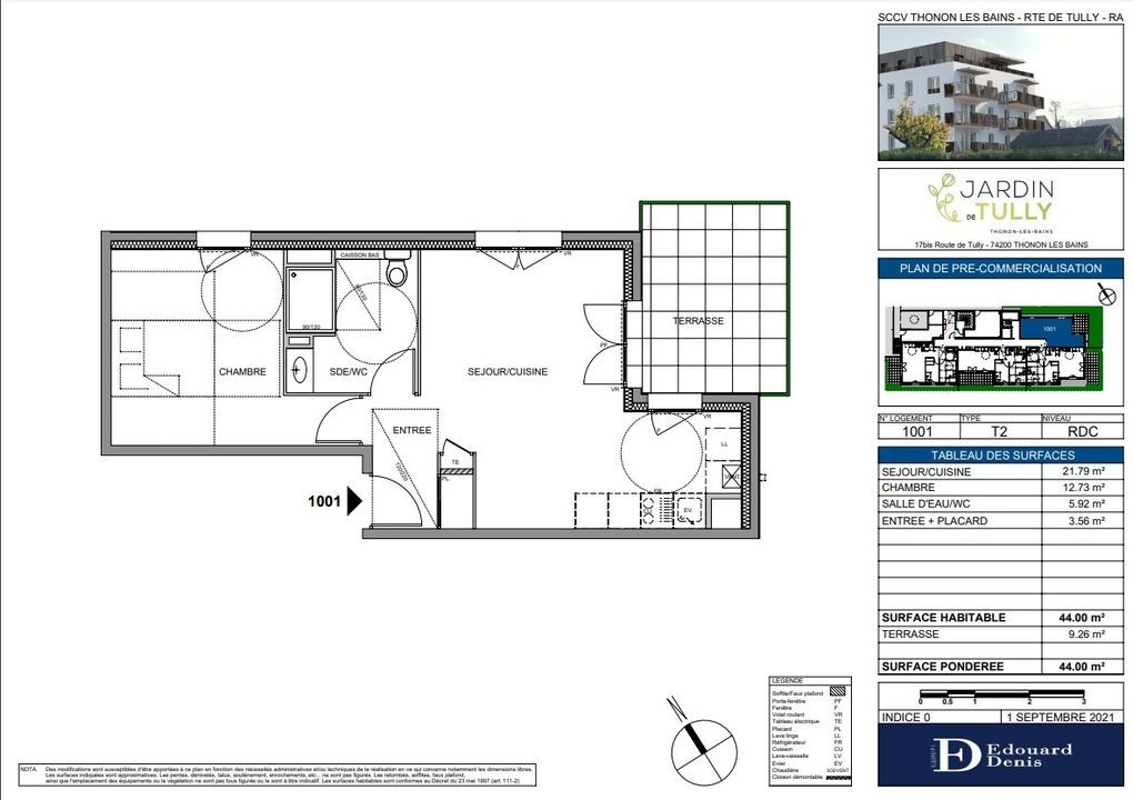 Vente Appartement à Thonon-les-Bains 2 pièces