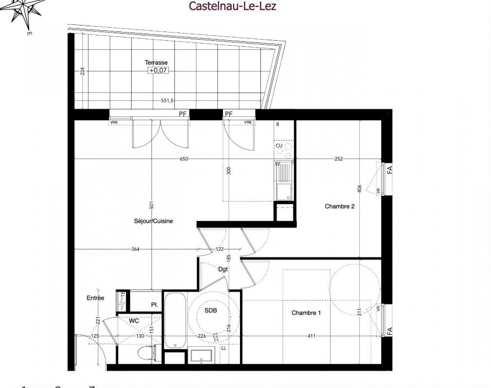 Vente Appartement à Castelnau-le-Lez 3 pièces