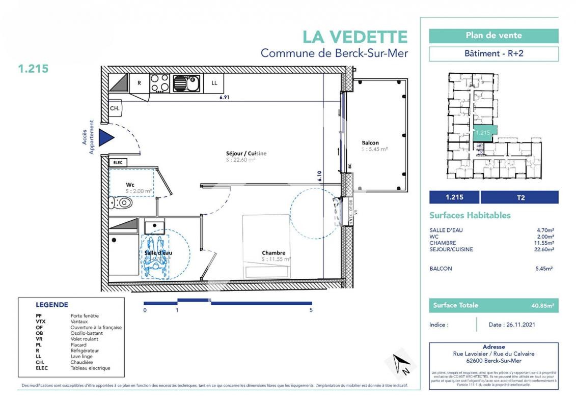 Vente Appartement à Berck 2 pièces