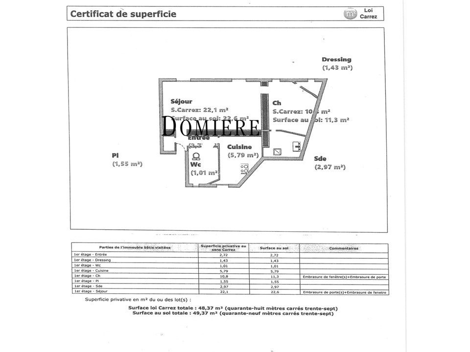 Vente Appartement à Paris Batignolles-Monceaux 17e arrondissement 2 pièces