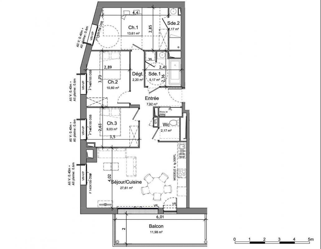 Vente Appartement à Angers 4 pièces