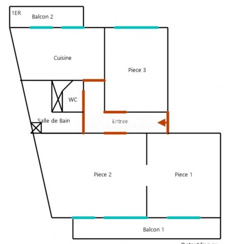 Vente Appartement à Strasbourg 3 pièces