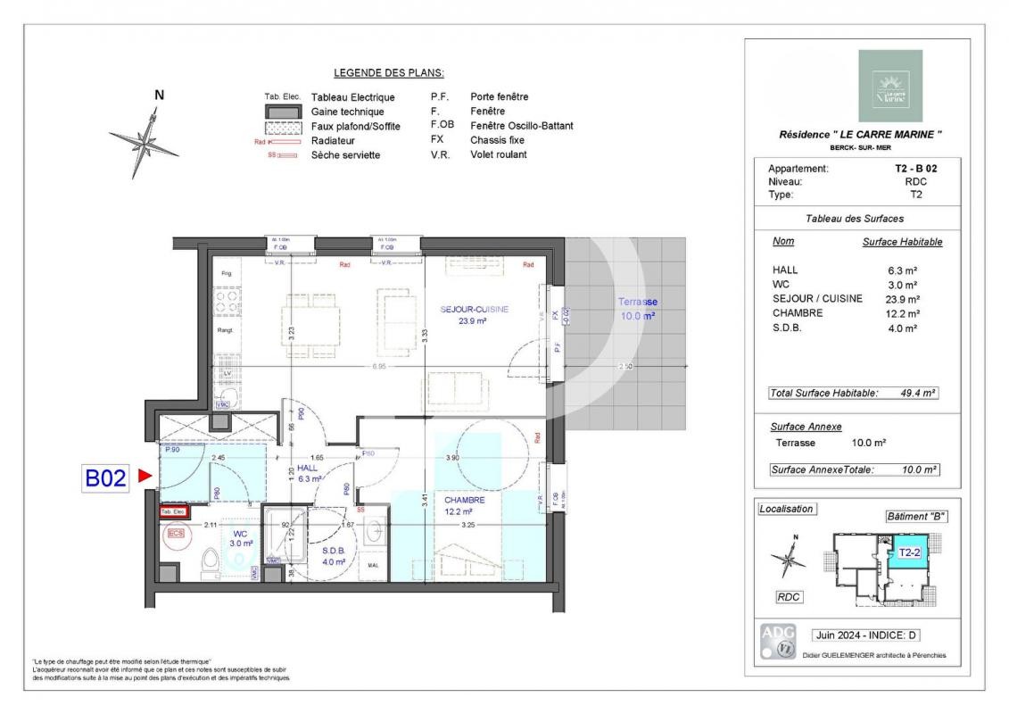 Vente Appartement à Berck 4 pièces