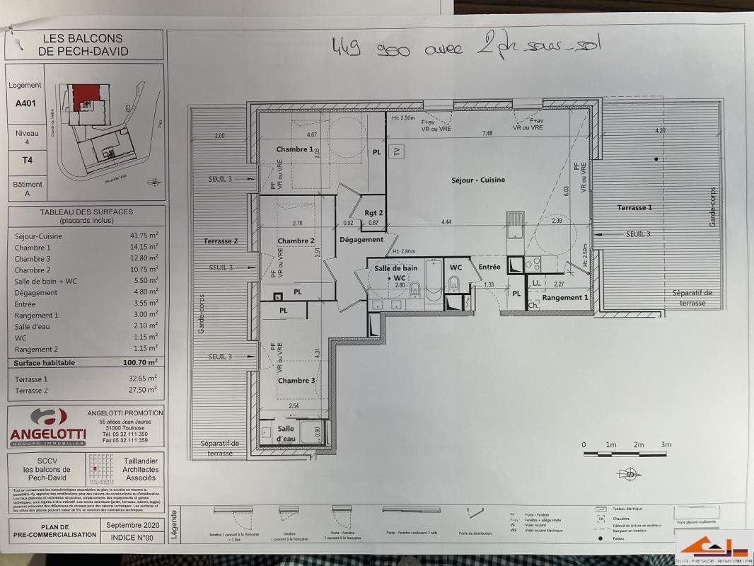 Vente Appartement à Toulouse 4 pièces