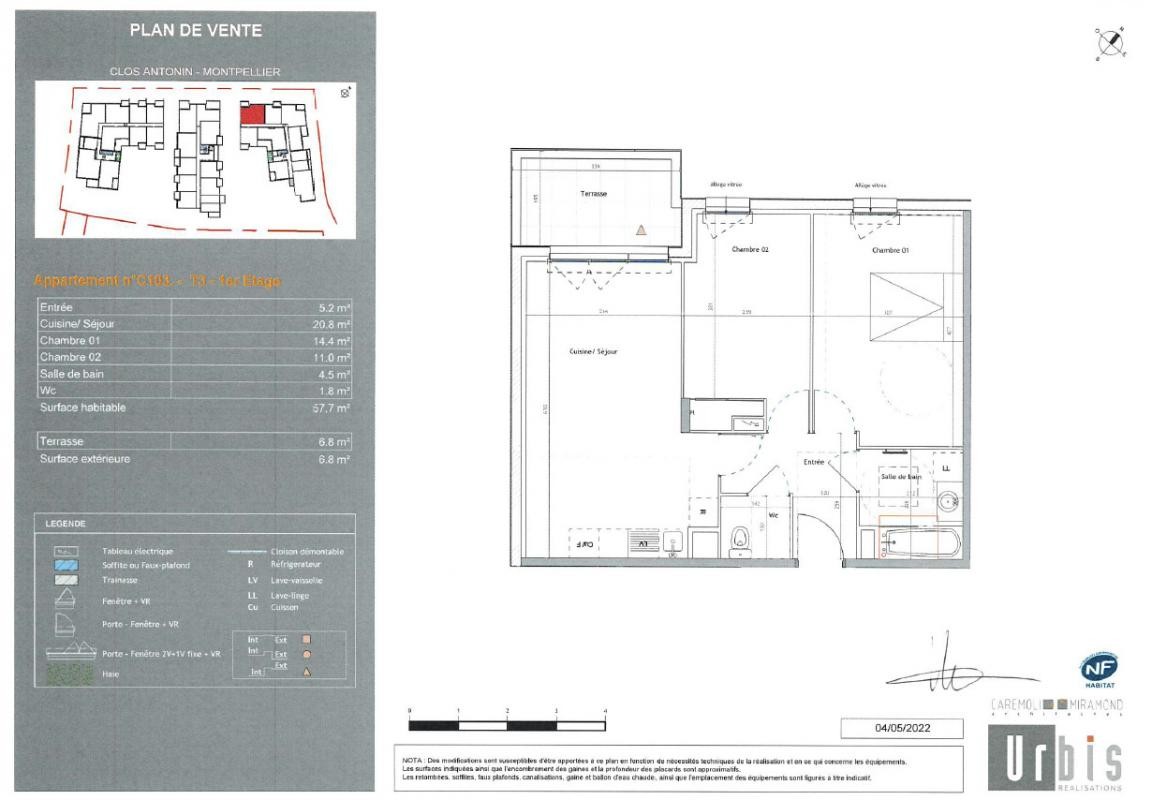 Location Appartement à Montpellier 3 pièces