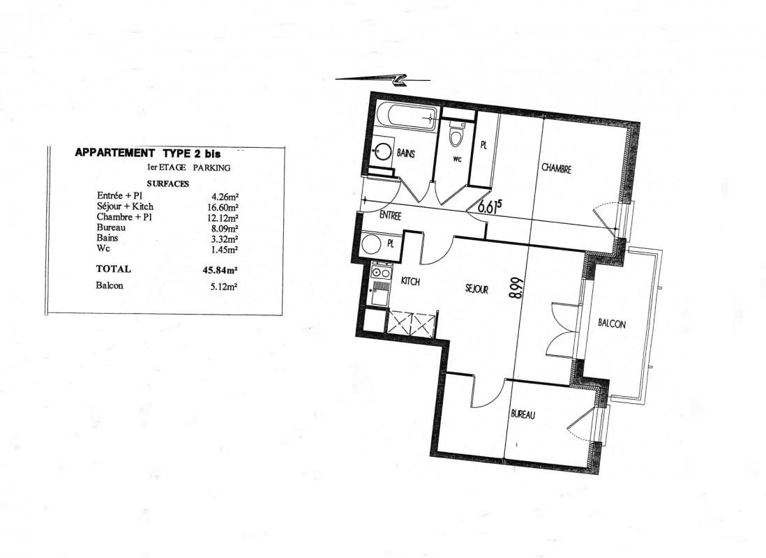 Vente Appartement à Eysines 2 pièces