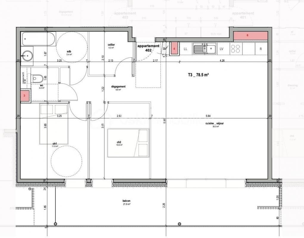 Vente Appartement à Annemasse 3 pièces