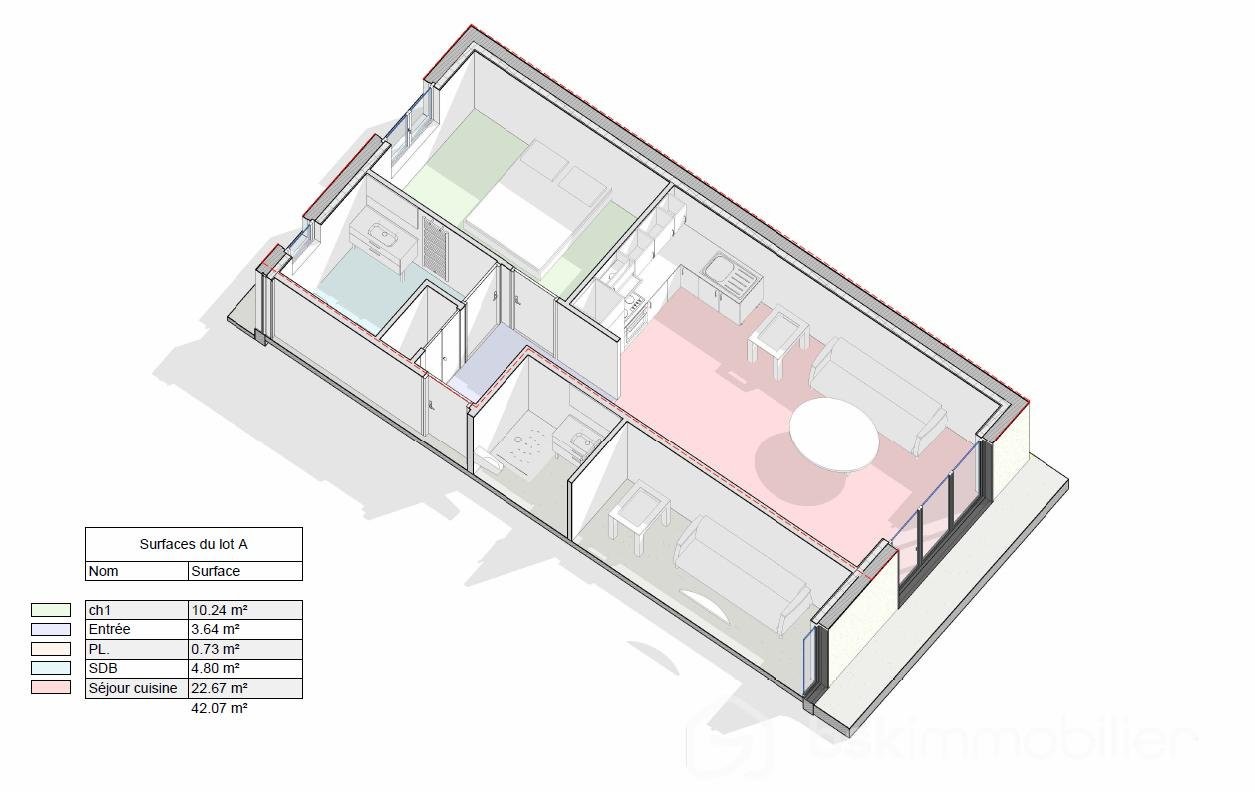 Vente Appartement à Montévrain 2 pièces