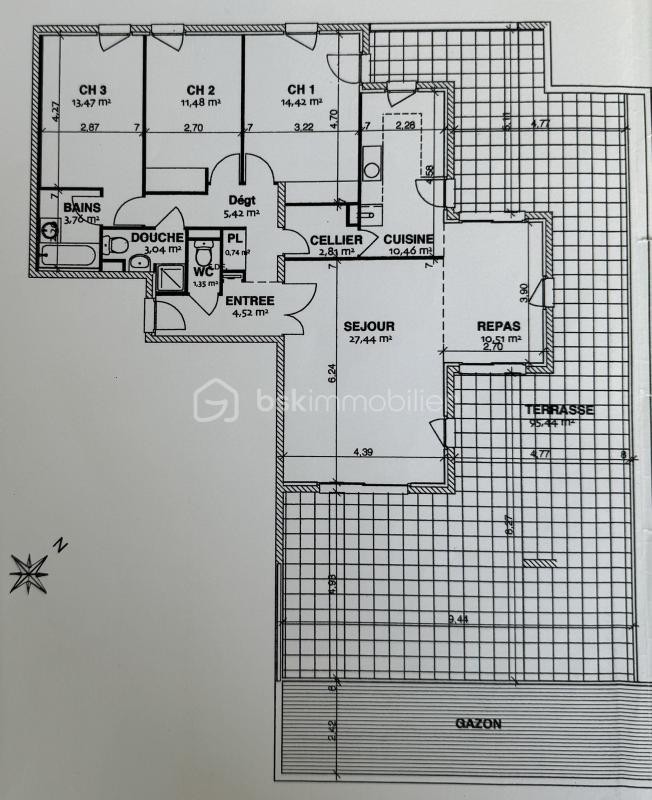 Vente Appartement à Ferney-Voltaire 5 pièces