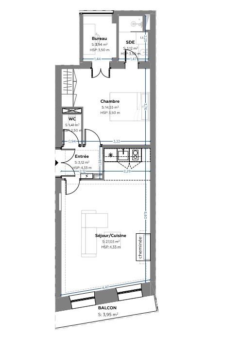 Vente Appartement à Talence 2 pièces