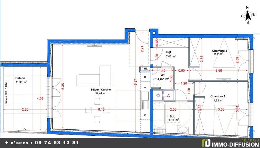 Vente Appartement à le Perreux-sur-Marne 3 pièces