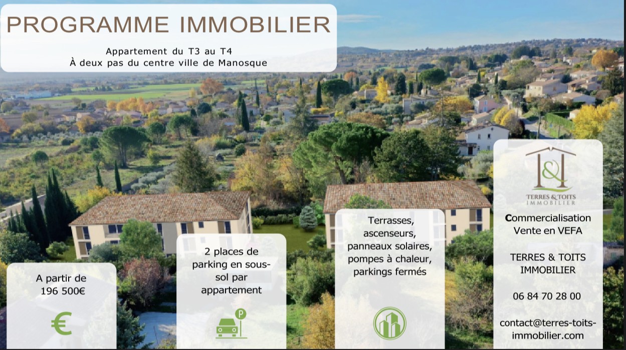 Vente Appartement à Manosque 4 pièces