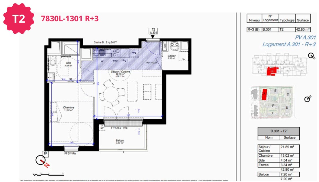 Location Appartement à Luisant 2 pièces