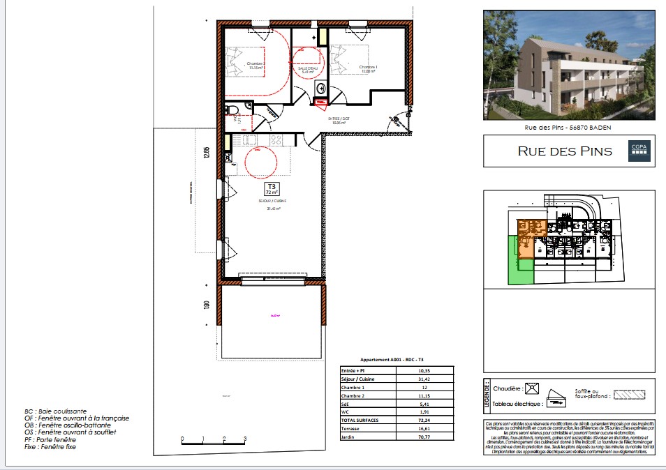 Vente Appartement à Baden 4 pièces