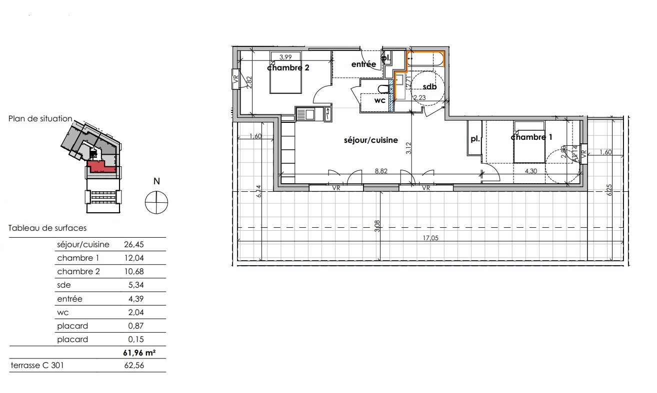 Vente Appartement à Sauvian 3 pièces