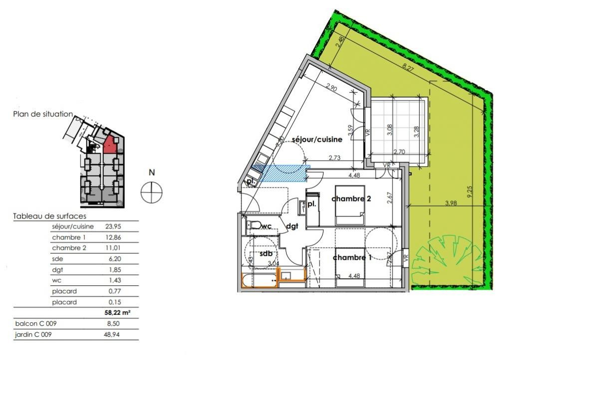 Vente Appartement à Sauvian 3 pièces