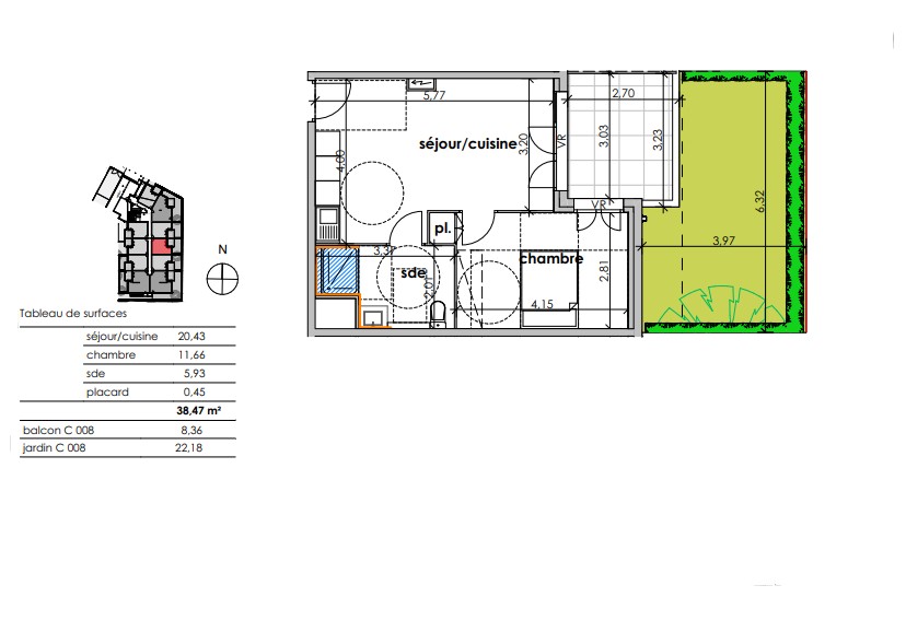 Vente Appartement à Sauvian 2 pièces