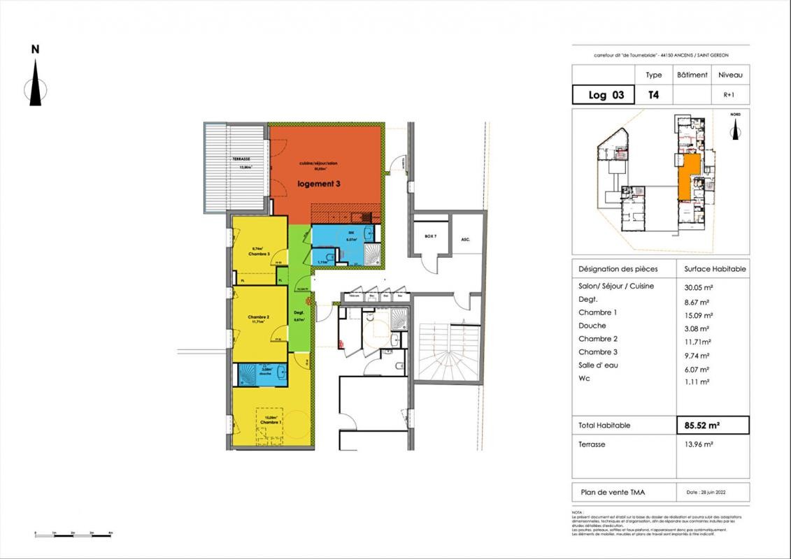 Vente Appartement à Ancenis 4 pièces