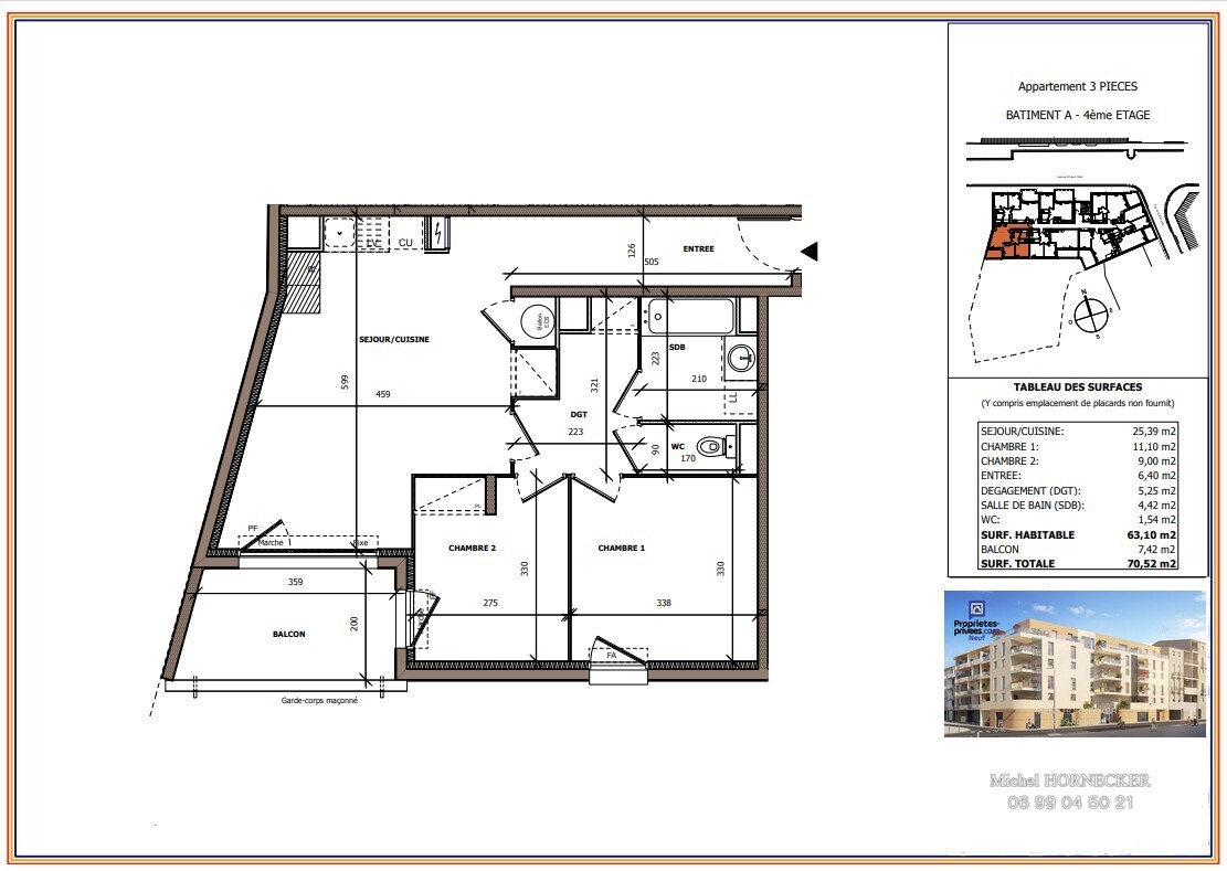 Vente Appartement à Béziers 3 pièces