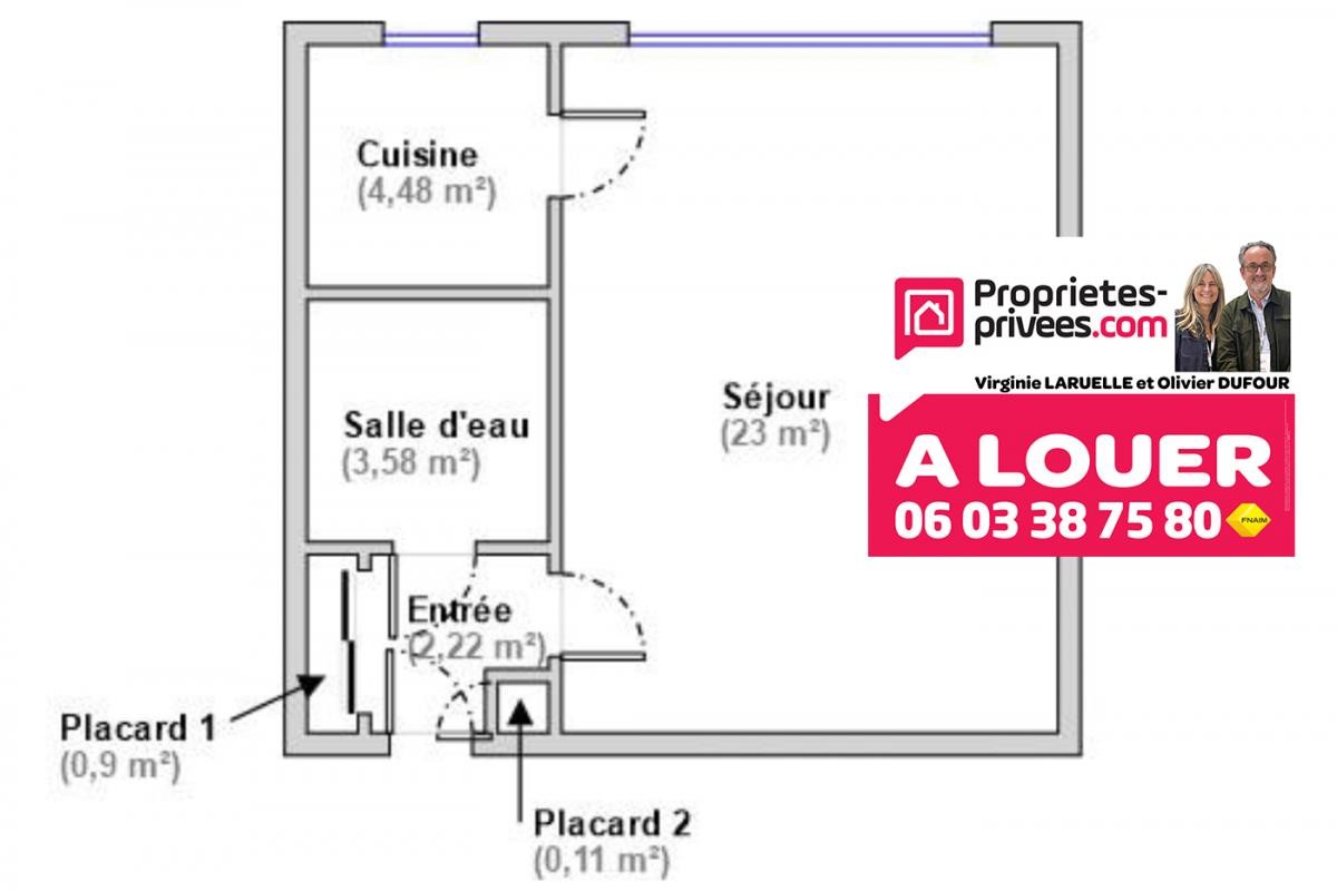 Location Appartement à Rouen 1 pièce