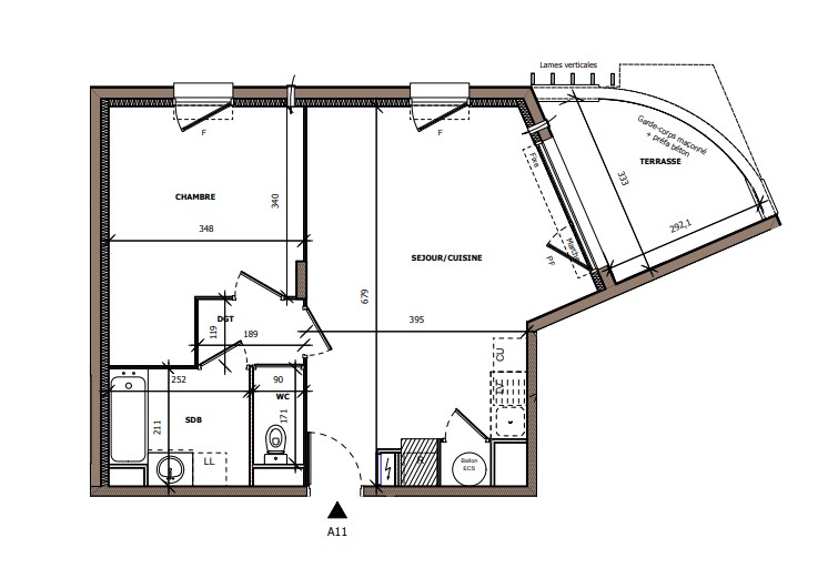 Vente Appartement à Béziers 2 pièces