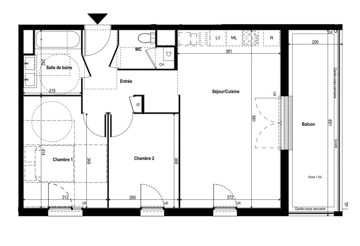 Vente Appartement à Rillieux-la-Pape 3 pièces