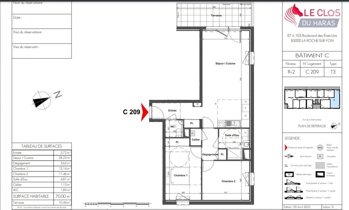 Vente Appartement à la Roche-sur-Yon 3 pièces