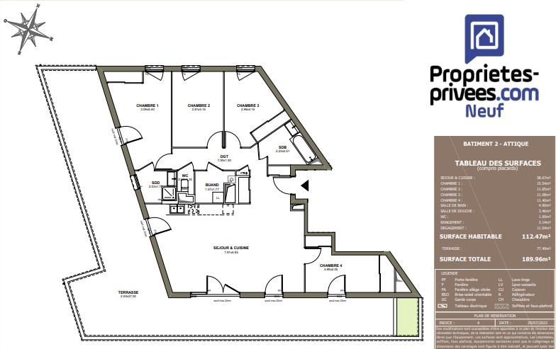 Vente Appartement à Villeurbanne 5 pièces