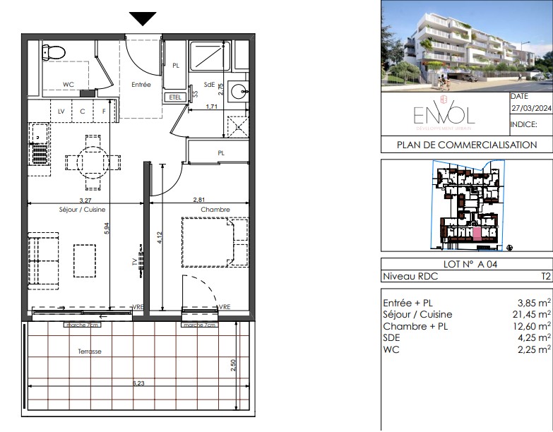 Vente Appartement à Sète 2 pièces