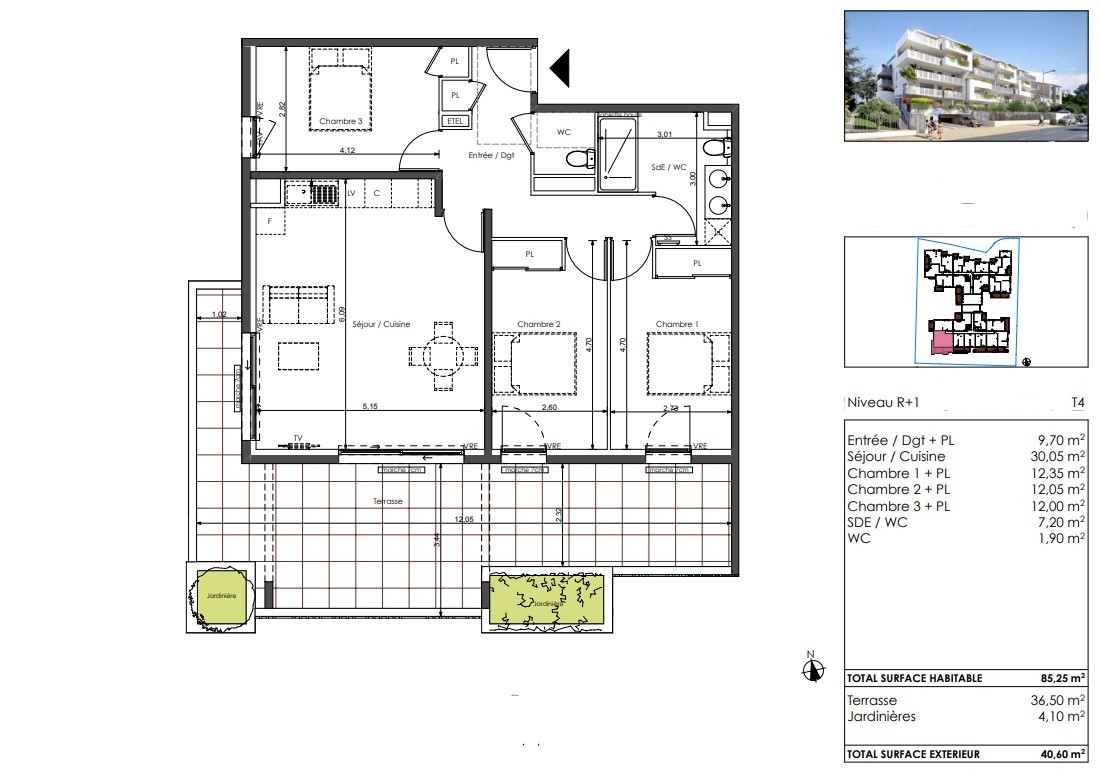 Vente Appartement à Sète 4 pièces