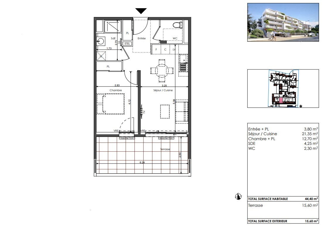 Vente Appartement à Sète 2 pièces