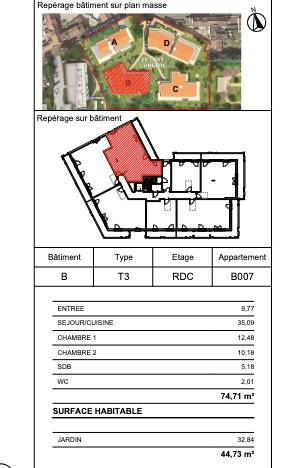 Vente Appartement à Domont 3 pièces